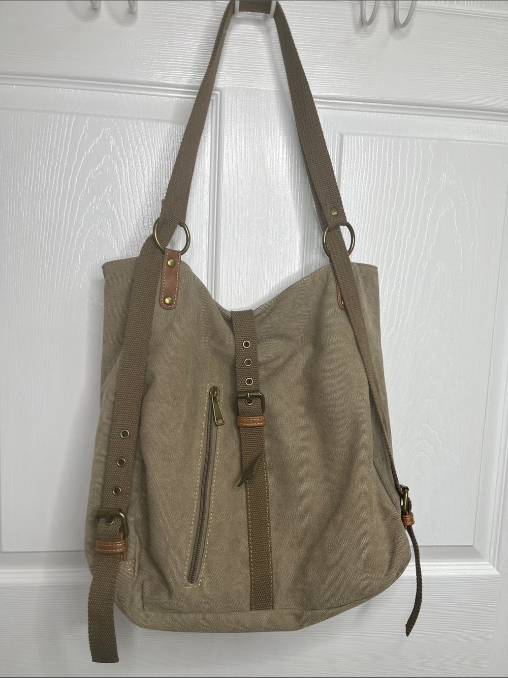 Cargo It Convertible Canvas Tote Backpack Shoulder Bag